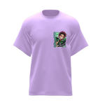 Demon Slayer Tanjiro Fire- Oversized Tee