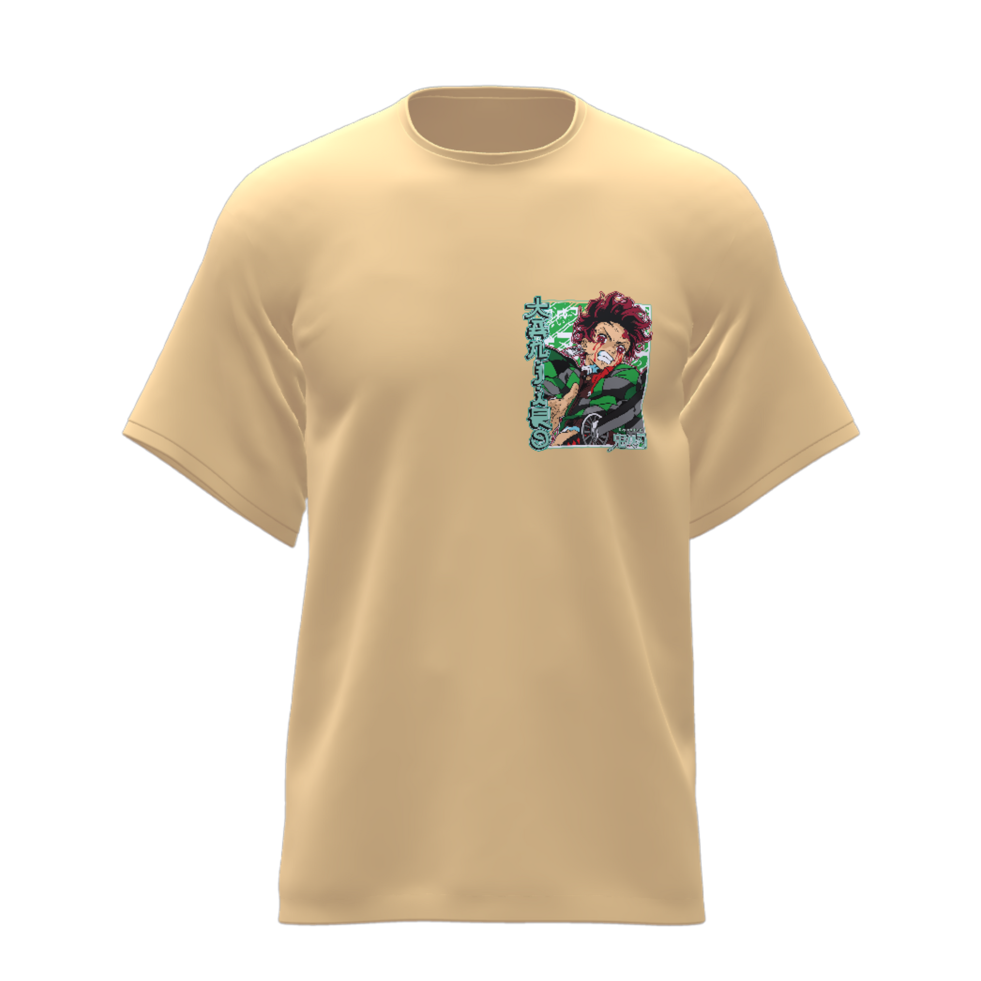 Demon Slayer Tanjiro Fire- Oversized Tee