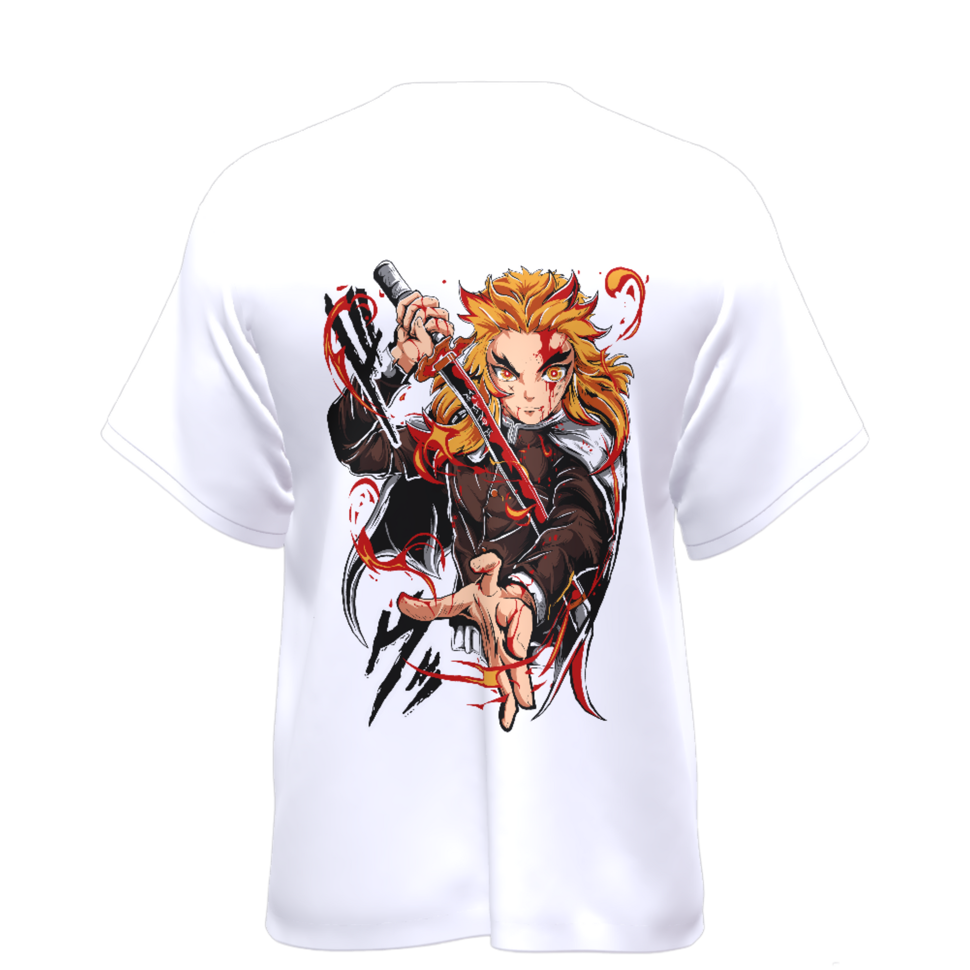 Demon Slayer Rengoku- Oversized Tee