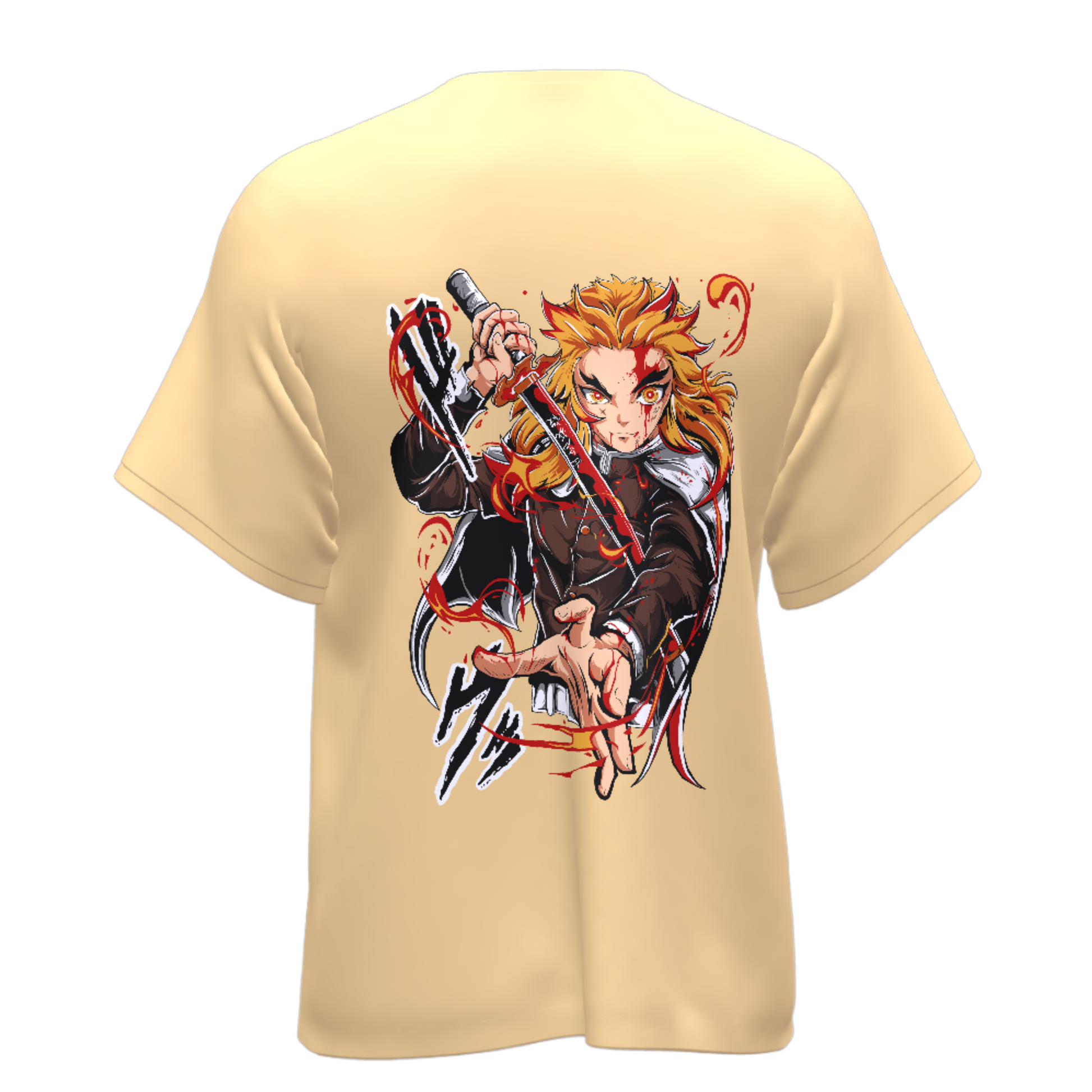 Demon Slayer Rengoku- Oversized Tee
