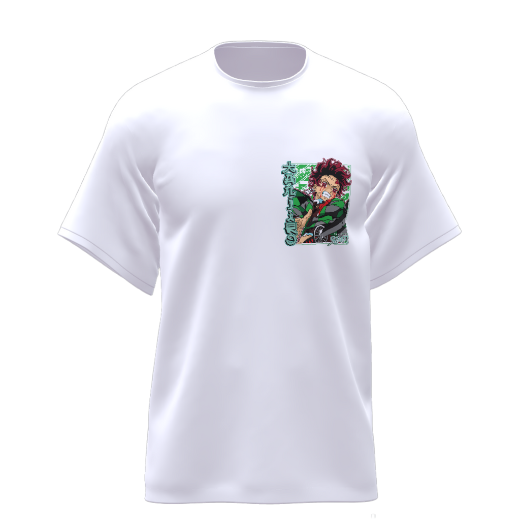 Demon Slayer Tanjiro Fire- Oversized Tee