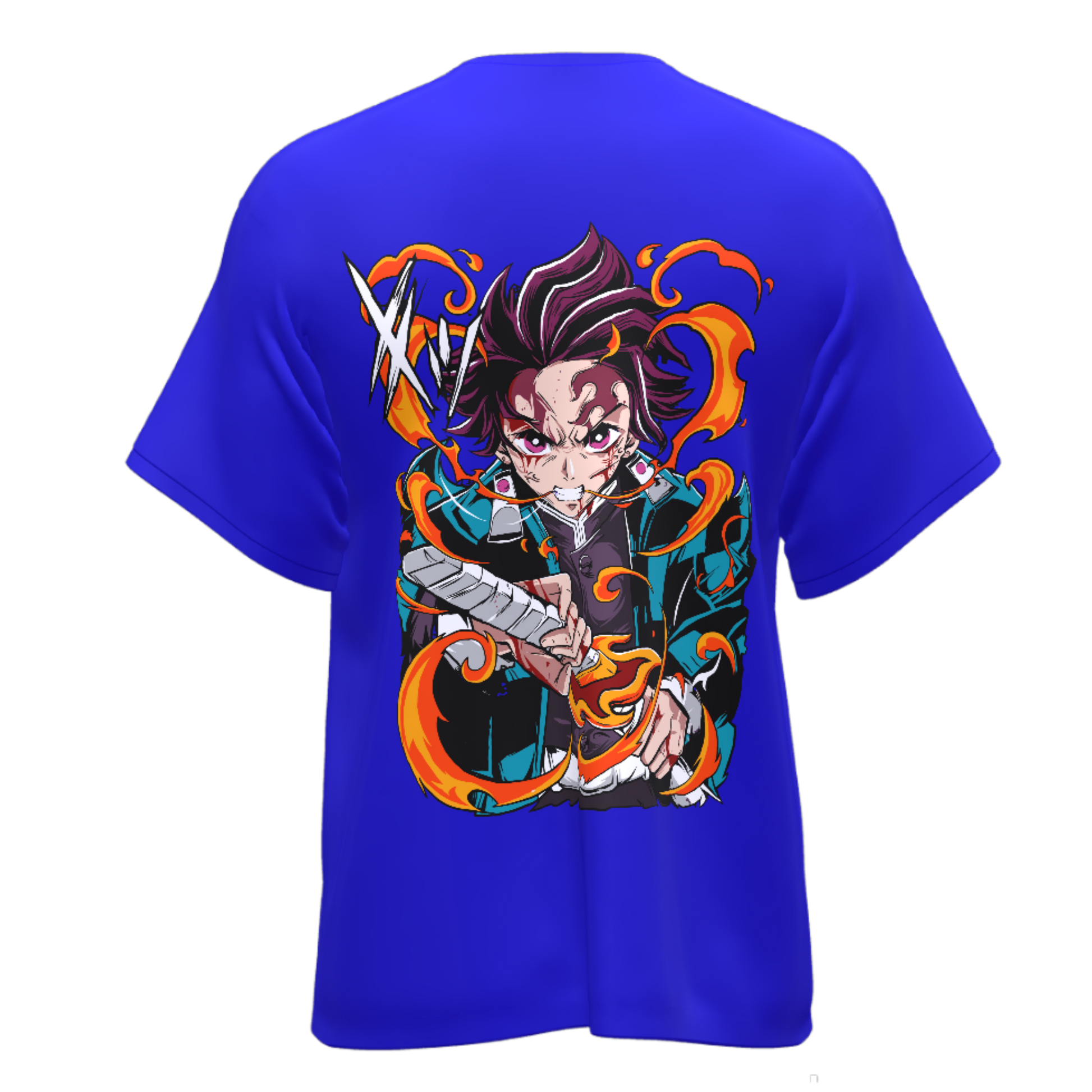 Demon Slayer Tanjiro Fire- Oversized Tee