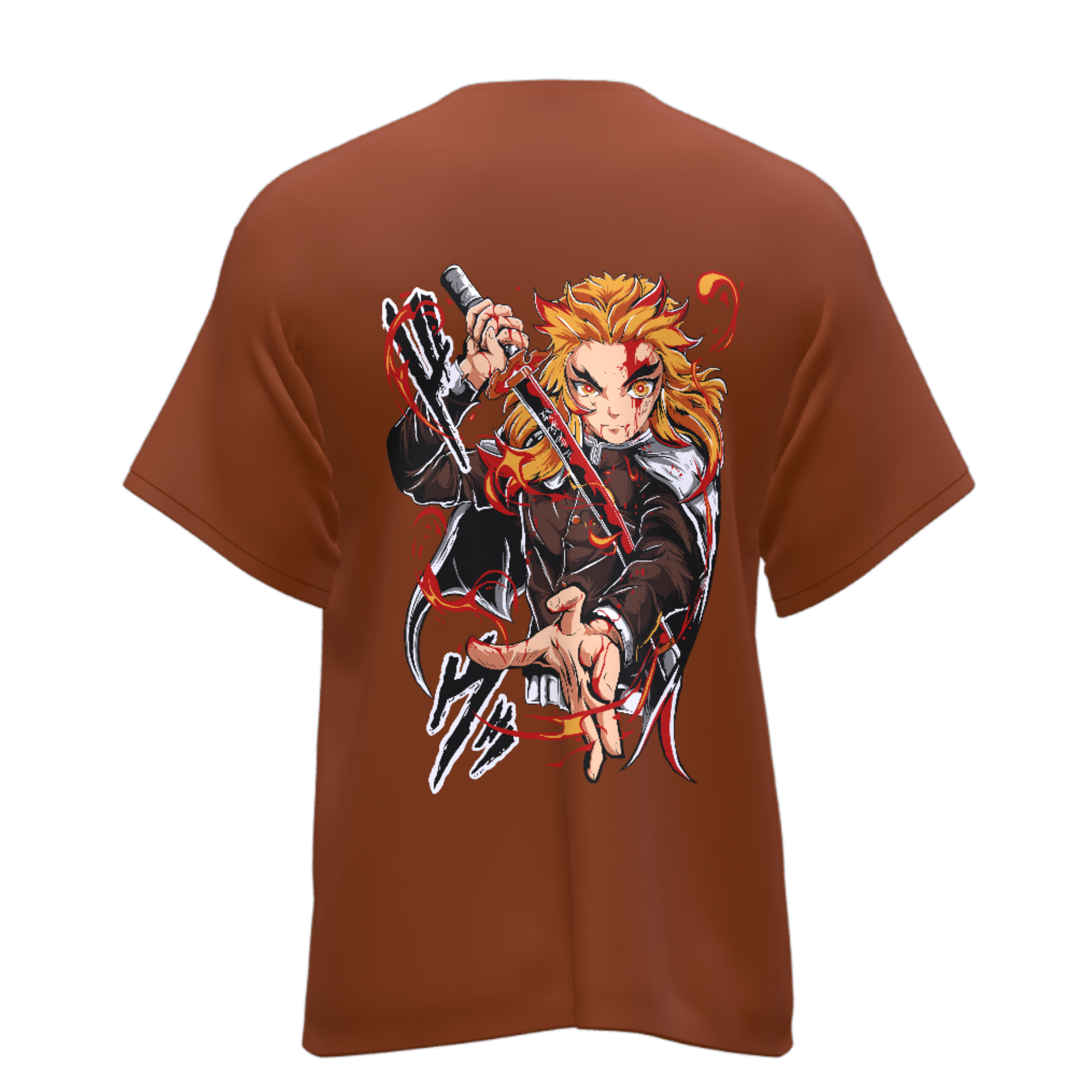 Demon Slayer Rengoku- Oversized Tee