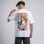 Denji Pochita Heart Chainsaw Oversized T-Shirt for Men & Women | Chainsaw Man Anime Streetwear India